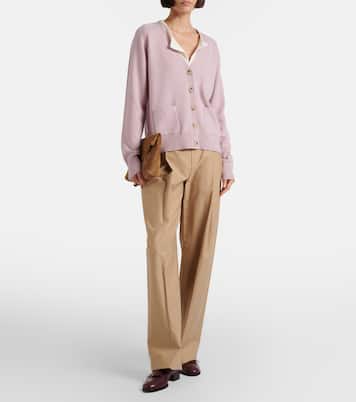 Pantalones anchos de algodón y lana | Vince