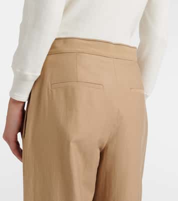 Pantalones anchos de algodón y lana | Vince