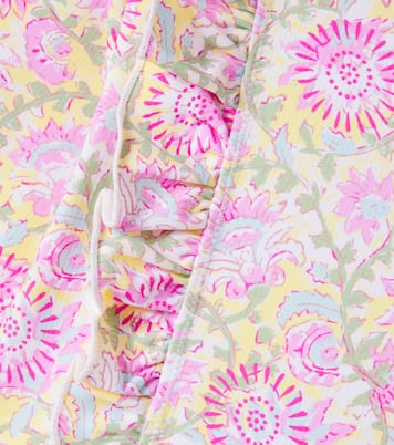 Linette floral ruffled bathing jumpsuit | Louise Misha