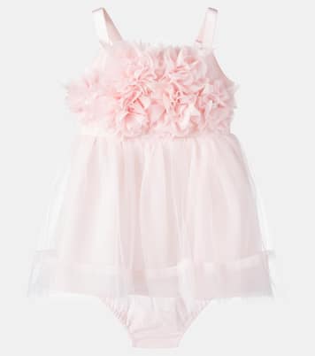 Baby Bebe Peony tulle dress and bloomers set | Tutu Du Monde