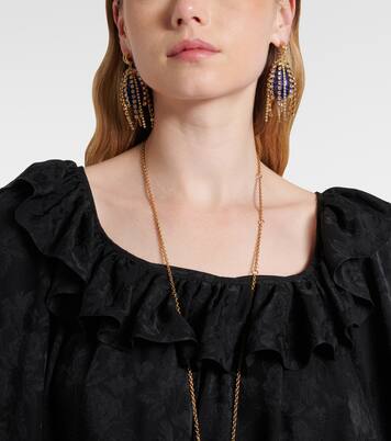 Pendientes largos con cristales | Chloé