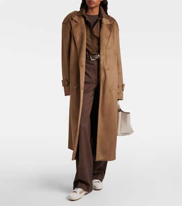 Leather-trimmed tweed sneakers | Tod's