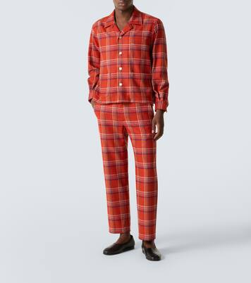 Gable plaid wool flannel overshirt | Bode
