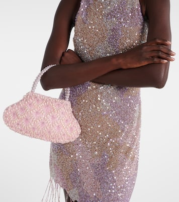 Scallop Mini embellished tote bag | Clio Peppiatt