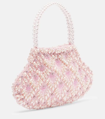 Scallop Mini embellished tote bag | Clio Peppiatt