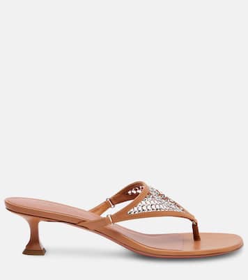 Cameron 45 embellished thong sandals | Amina Muaddi