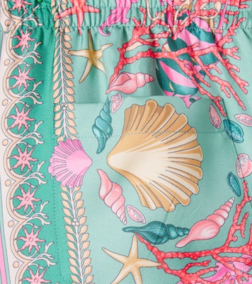 Short Underwater Barocco en soie | Versace Kids