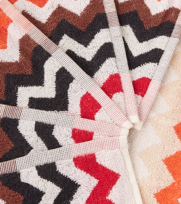 Zigzag set of 6 cotton face towels | Missoni