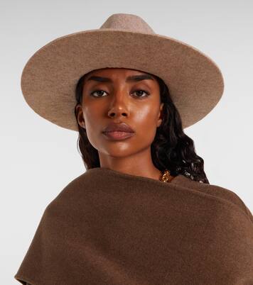 Monogram wool-blend felt fedora | Ruslan Baginskiy