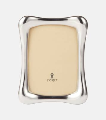 Anton platinum-plated picture frame | L'Objet
