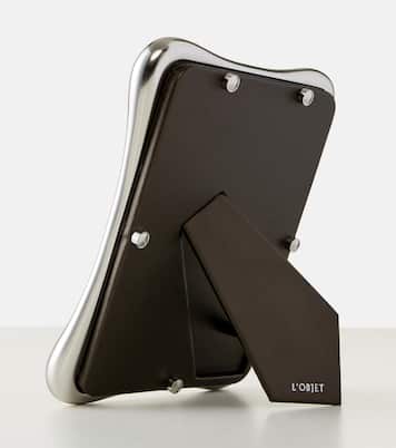 Anton platinum-plated picture frame | L'Objet