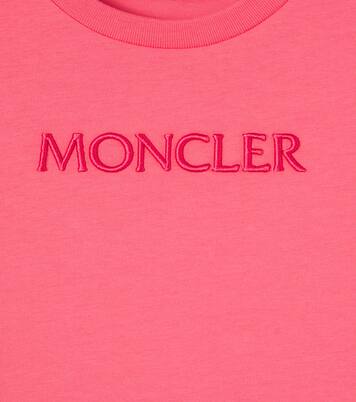 Logo embroidered cotton jersey T-shirt | Moncler Enfant