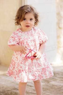 Baby printed tiered cotton dress | Tartine et Chocolat