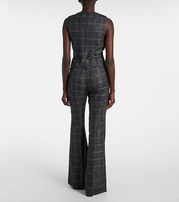 Coleridge格纹羊毛与真丝背心 | Gabriela Hearst