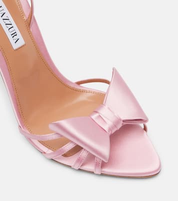 Sandalen Black Tie 105 aus Satin | Aquazzura