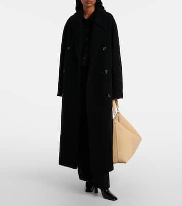 Tote Bag Bevel aus Veloursleder | Toteme