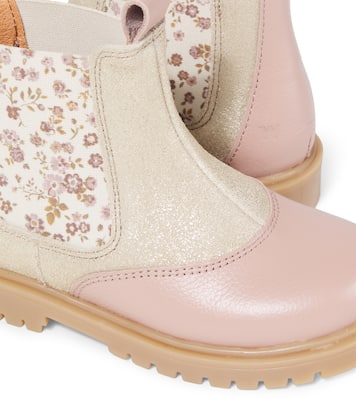 Kana floral leather Chelsea boots | Wheat