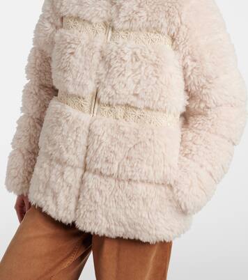 Verie macramé teddy down jacket | Moncler
