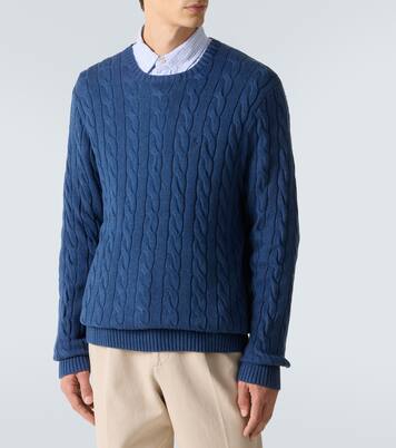 Cable-knit cotton sweater | Polo Ralph Lauren