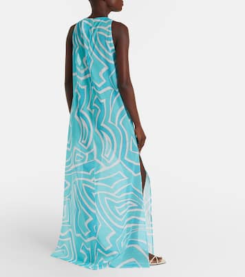 Labirinto cotton gauze maxi dress | Pucci