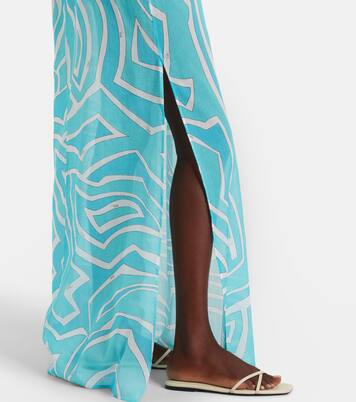 Labirinto cotton gauze maxi dress | Pucci