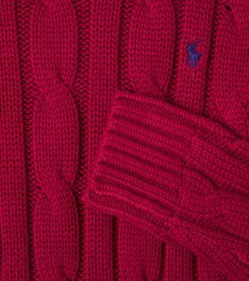 Pony cable-knit cotton sweater | Polo Ralph Lauren Kids