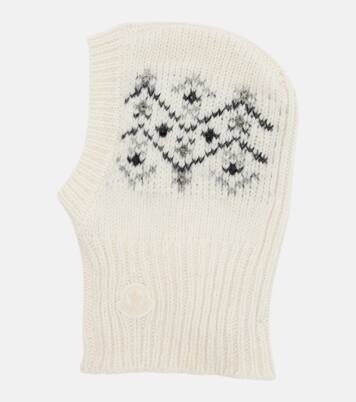 Embellished alpaca and wool-blend ski mask | Moncler