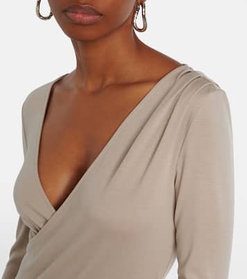 Adagio virgin wool wrap top | Max Mara