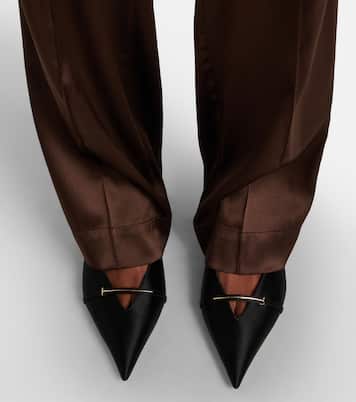 T Icon 55 satin slingback pumps | Tom Ford