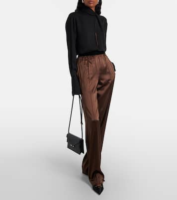 T Icon 55 satin slingback pumps | Tom Ford