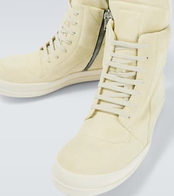 High-Top Sneakers Geobasket aus Veloursleder | Rick Owens