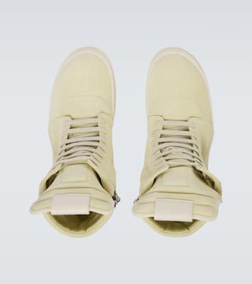 High-Top Sneakers Geobasket aus Veloursleder | Rick Owens