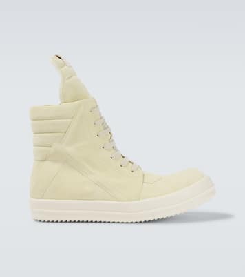 High-Top Sneakers Geobasket aus Veloursleder | Rick Owens