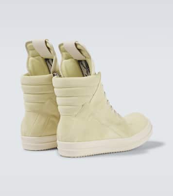 High-Top Sneakers Geobasket aus Veloursleder | Rick Owens