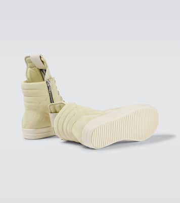 High-Top Sneakers Geobasket aus Veloursleder | Rick Owens