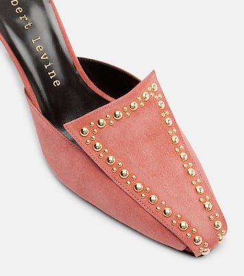 Bright Idea 70 embellished suede mules | Herbert Levine