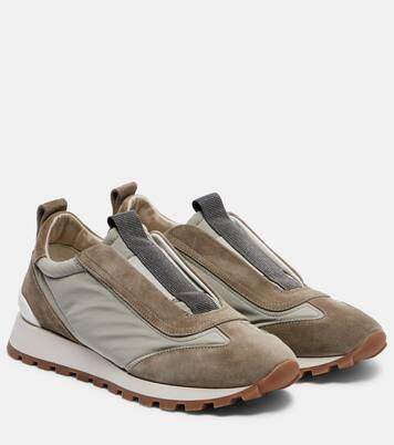 Sneakers con suede | Brunello Cucinelli