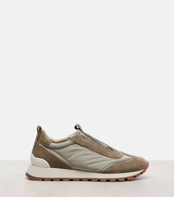 Sneakers con suede | Brunello Cucinelli