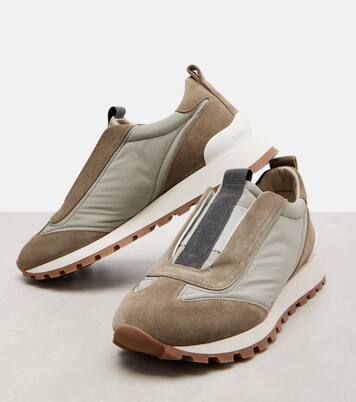 Sneakers con suede | Brunello Cucinelli