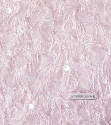 Bon Ton fringed sequined top | Monnalisa