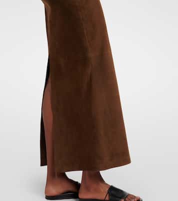 Jupe crayon Erina en daim | The Row