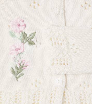 Baby floral embroidered cotton cardigan | Patachou