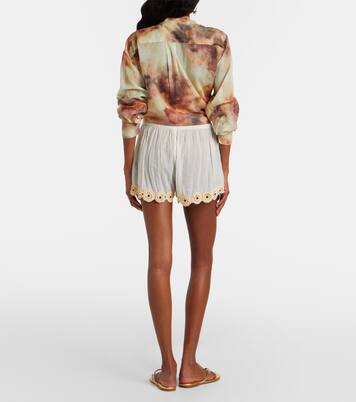 Liya crochet-trimmed cotton shorts | Ulla Johnson