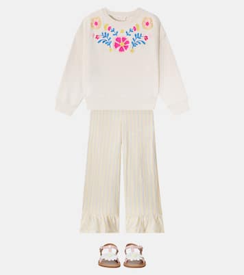 Pantaloni Loukie in cotone a righe | Louise Misha