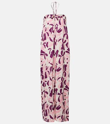 Bold Floral printed maxi dress | Adriana Degreas