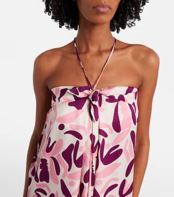 Bold Floral printed maxi dress | Adriana Degreas