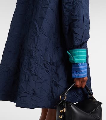 Striped technical cotton-blend shirt dress | Loewe