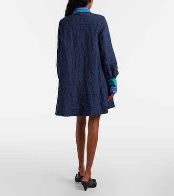 Striped technical cotton-blend shirt dress | Loewe