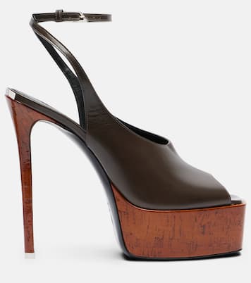 Ornella皮革防水台露跟高跟鞋 | The Attico