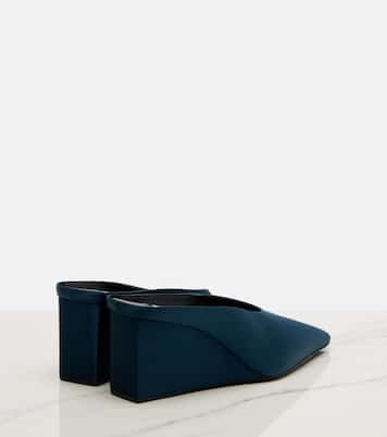 Mules Cube in raso con zeppa | Alaïa